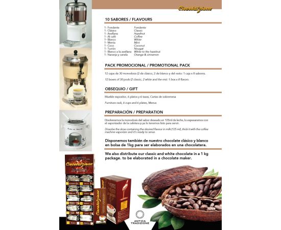 Chcolates a la taza 10 sabores