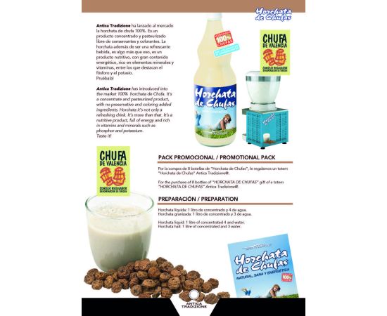 preparación de la horchata hostelería